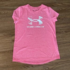 Under Armour Kids Pink Short Sleeve Tee